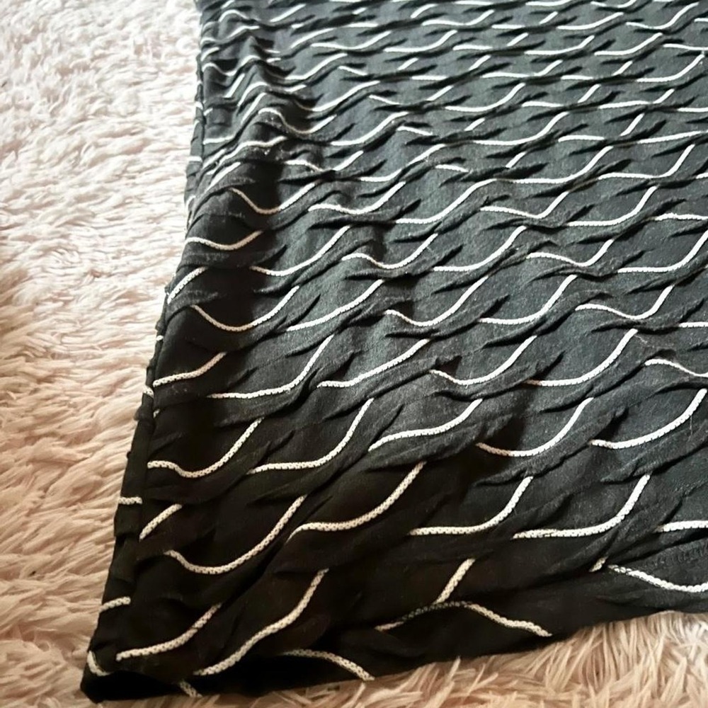 Tiered Ruffle Abstract Artistic Mermaid Scales Skirt Womens S Quirky Eclectic - Picture 4 of 5